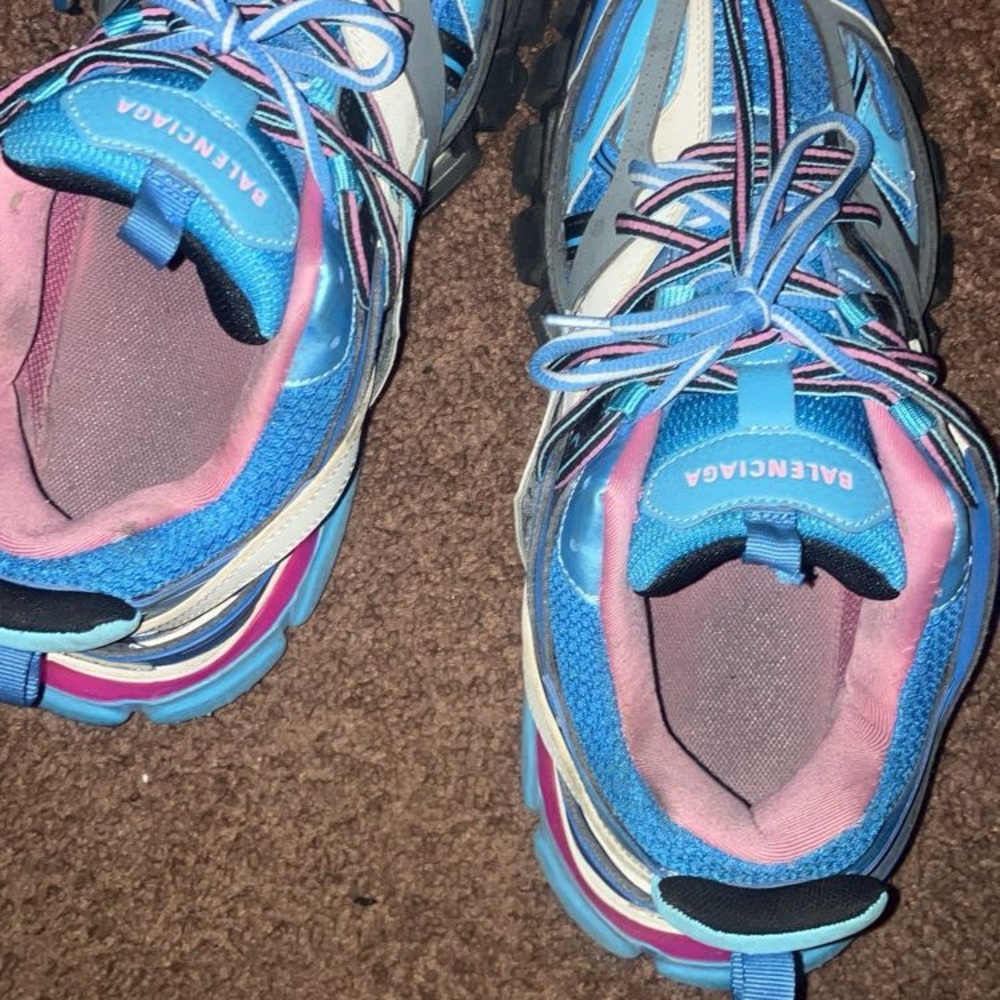 Balenciaga Blue and Pink Men's Sneakers